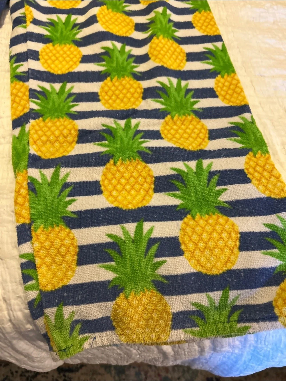 Paradise Pineapple Terry Cloth Towel Beach Swim Pants Blue One Size Kids